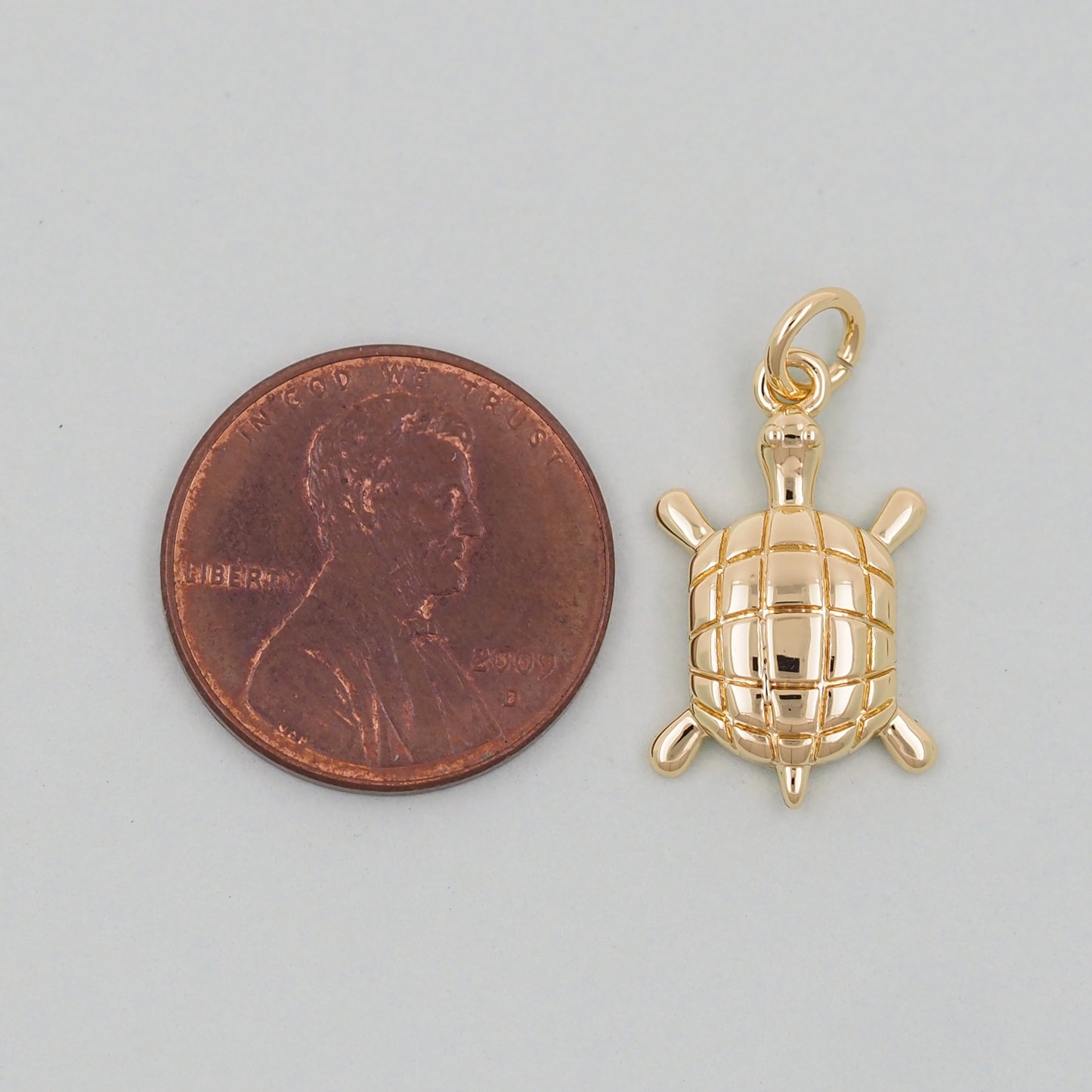 Gold Turtle Charms,18K Gold Filled Turtle Pendant,Turtle Charm Bracelet Necklace for DIY Jewelry Making Supply