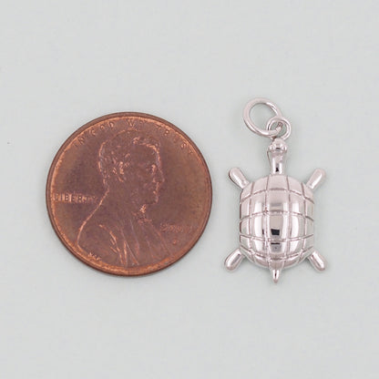 Gold Turtle Charms,18K Gold Filled Turtle Pendant,Turtle Charm Bracelet Necklace for DIY Jewelry Making Supply
