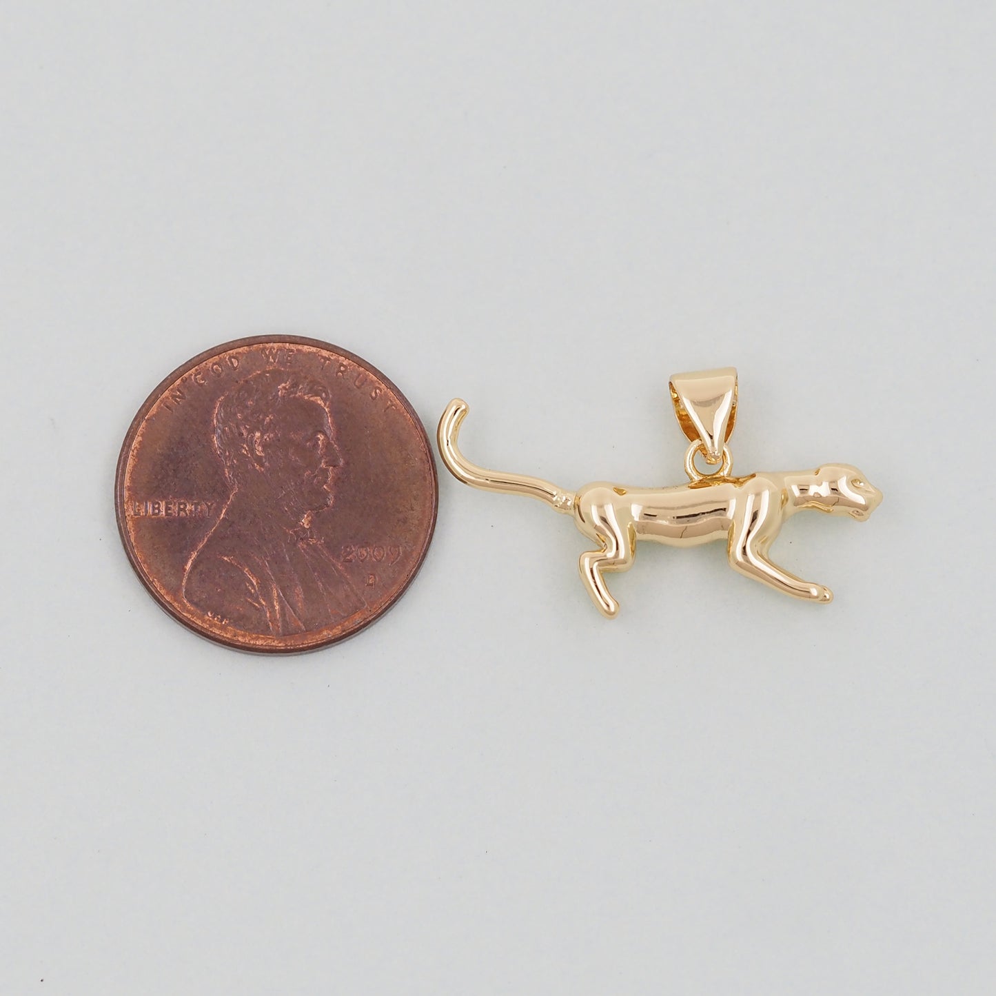 Gold leopard Charms,18K Gold Filled leopard Pendant,leopard Charm Bracelet Necklace for DIY Jewelry Making Supply