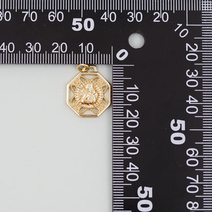 Gold Angel Charms,18K Gold Filled Angel Pendant,Angel Charm Bracelet Necklace for DIY Jewelry Making Supply
