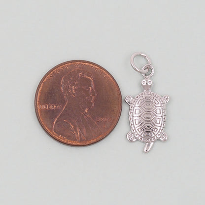 Gold Turtle Charms,18K Gold Filled Turtle Pendant,Turtle Charm Bracelet Necklace for DIY Jewelry Making Supply