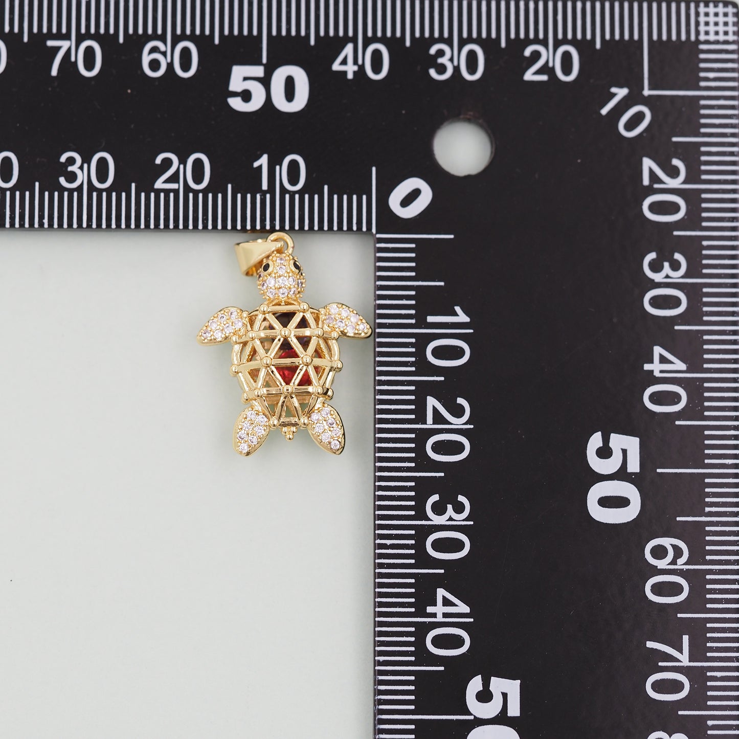Gold Turtle Charms,18K Gold Filled Turtle Pendant,Turtle Charm Bracelet Necklace for DIY Jewelry Making Supply