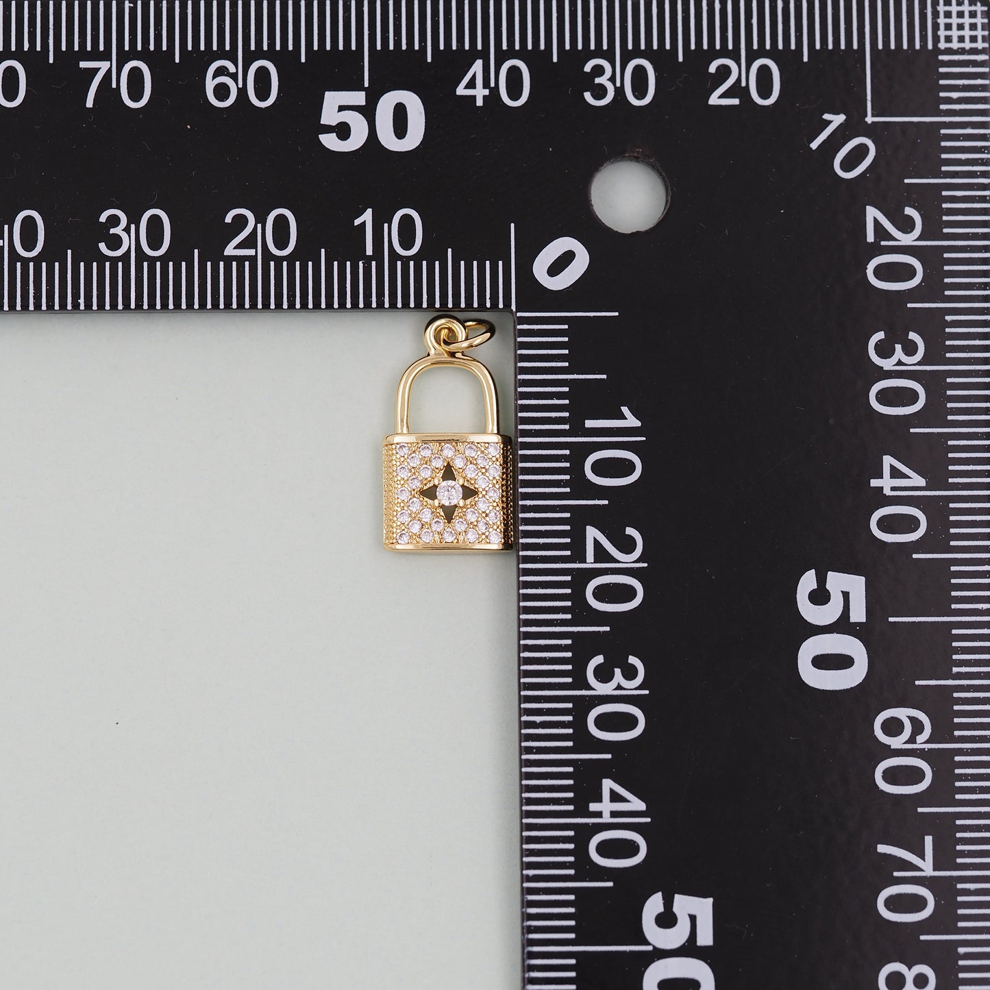 Gold Key Lock Charms,18K Gold Filled Key Pendant,Heart Lock Charm Bracelet Necklace for DIY Jewelry Making Supply