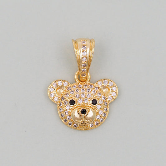 Gold Bear Charms,18K Gold Filled Bear Pendant,cute Bear Charm Bracelet Necklace for DIY Jewelry Making Supply