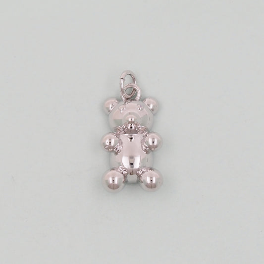 Gold Bear Charms,18K Gold Filled Bear Pendant,cute Bear Charm Bracelet Necklace for DIY Jewelry Making Supply