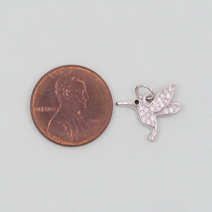 Gold Bird Charms,18K Gold Filled Bird Pendant,Silver Bird Charm Bracelet Necklace for DIY Jewelry Making Supply