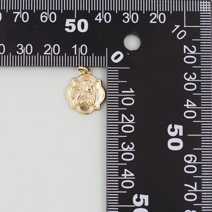 Gold Angel Charms,18K Gold Filled Angel Pendant,Angel Charm Bracelet Necklace for DIY Jewelry Making Supply
