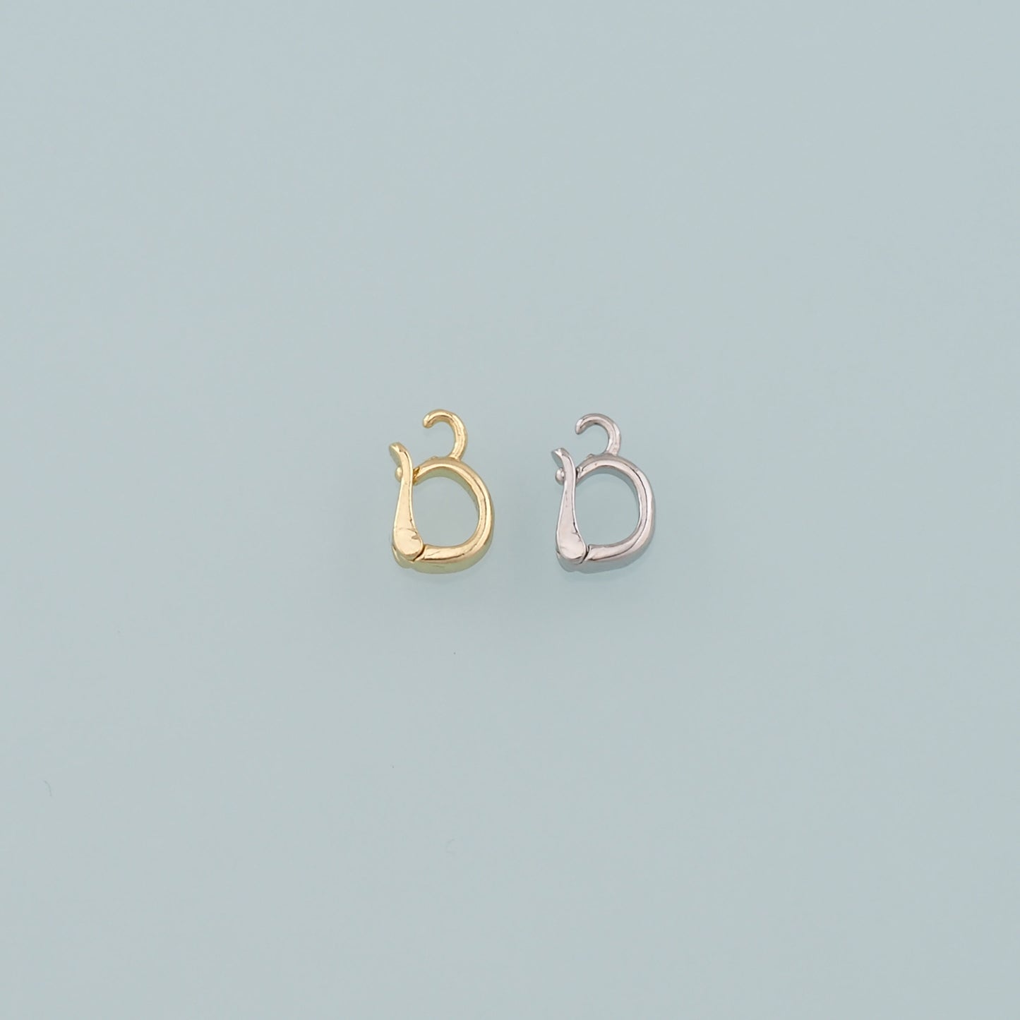 18K Gold Filled Oval Snap Clasp,Carabiner Lock Connector,Spring Push Gate for DIY Jewelry Finding Necklace Bracelet