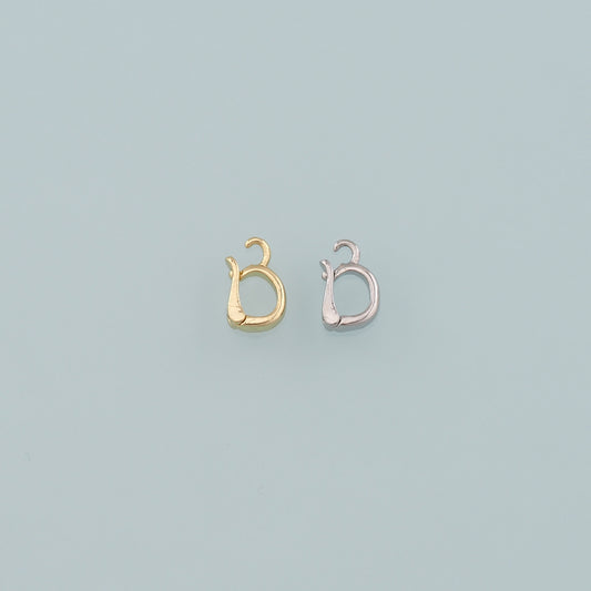 18K Gold Filled Oval Snap Clasp,Carabiner Lock Connector,Spring Push Gate for DIY Jewelry Finding Necklace Bracelet