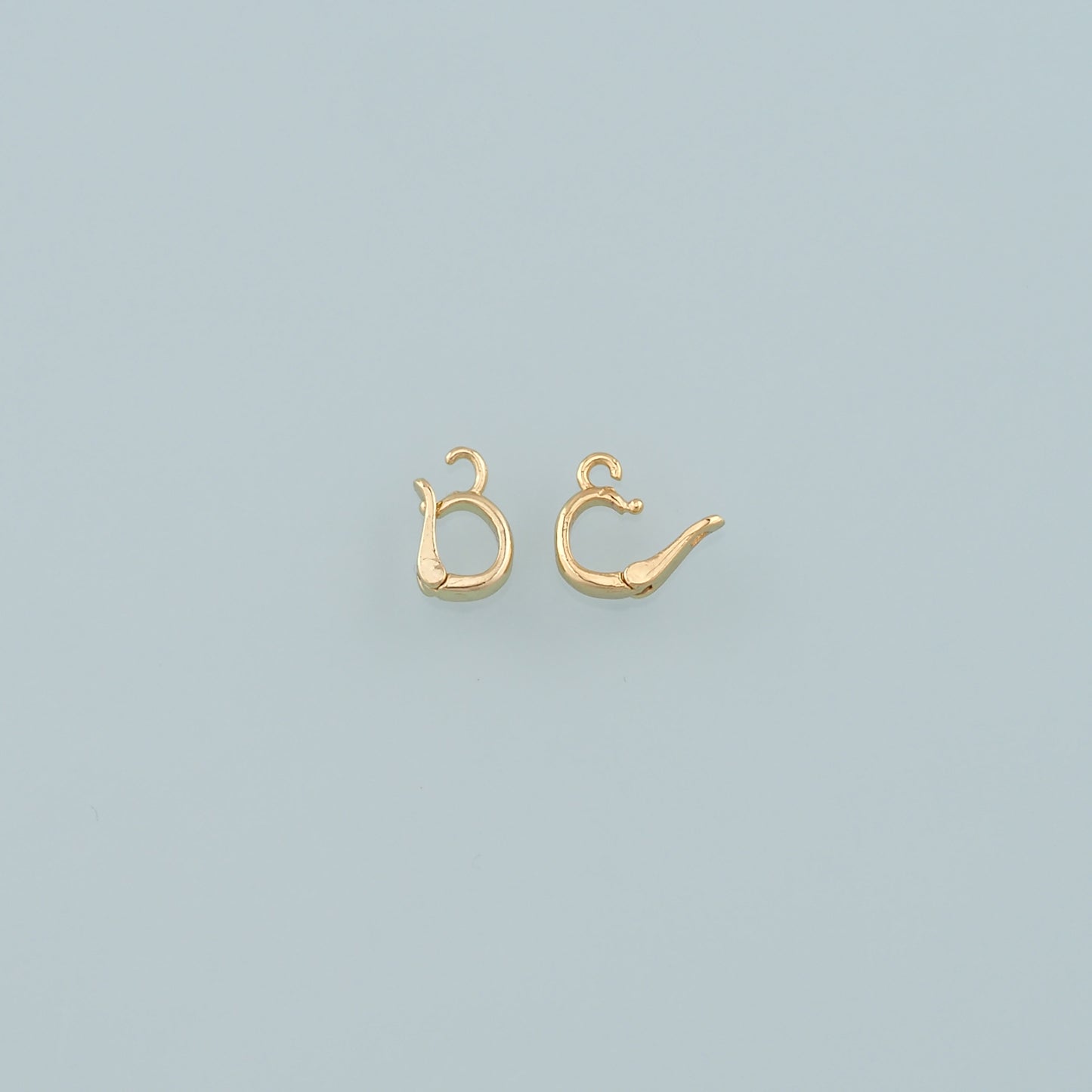 18K Gold Filled Oval Snap Clasp,Carabiner Lock Connector,Spring Push Gate for DIY Jewelry Finding Necklace Bracelet