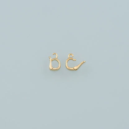 18K Gold Filled Oval Snap Clasp,Carabiner Lock Connector,Spring Push Gate for DIY Jewelry Finding Necklace Bracelet
