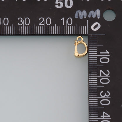 18K Gold Filled Oval Snap Clasp,Carabiner Lock Connector,Spring Push Gate for DIY Jewelry Finding Necklace Bracelet