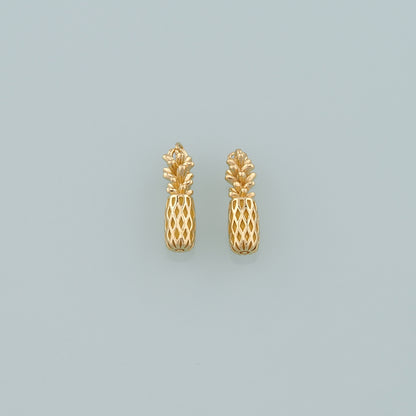 Gold Pineapple Charms,18K Gold Filled Pineapple Pendant,Fruit Charm Bracelet Necklace for DIY Jewelry Making Supply