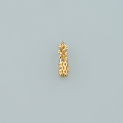Gold Pineapple Charms,18K Gold Filled Pineapple Pendant,Fruit Charm Bracelet Necklace for DIY Jewelry Making Supply