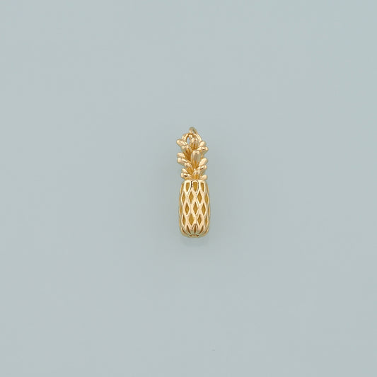 Gold Pineapple Charms,18K Gold Filled Pineapple Pendant,Fruit Charm Bracelet Necklace for DIY Jewelry Making Supply