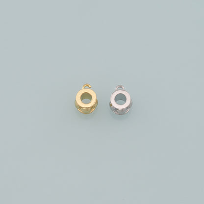 Gold Flat Round Beads,18K Gold Filled Round spacer beads Bracelet Necklace for DIY Jewelry Making Supply