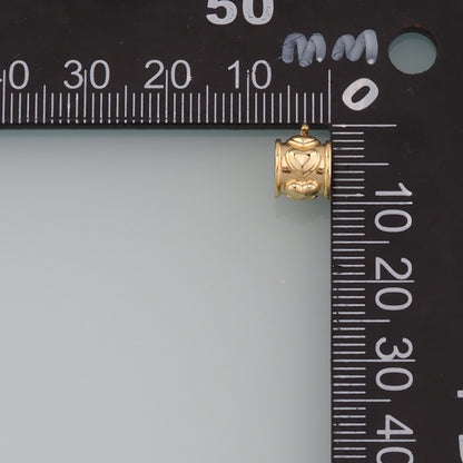 Gold Flat Round Beads,18K Gold Filled Round spacer beads Bracelet Necklace for DIY Jewelry Making Supply