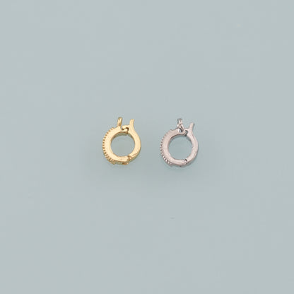 18K Gold Filled Round Snap Clasp,Carabiner Lock Connector,Spring Push Gate for DIY Jewelry Finding Necklace Bracelet