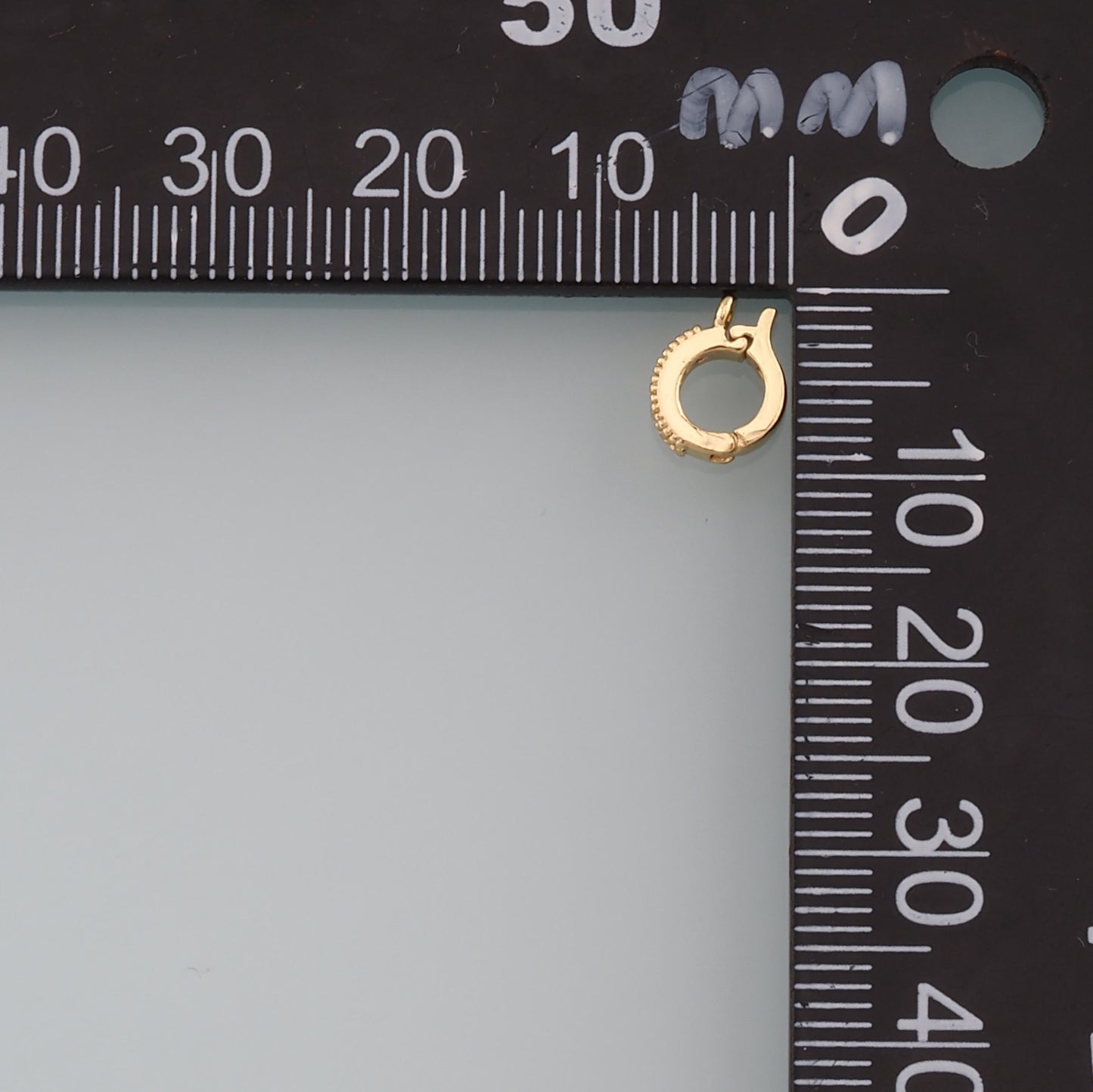 18K Gold Filled Round Snap Clasp,Carabiner Lock Connector,Spring Push Gate for DIY Jewelry Finding Necklace Bracelet