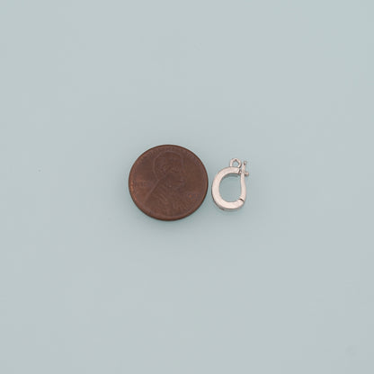 18K Gold Filled Oval Snap Clasp,Carabiner Lock Connector,Spring Push Gate for DIY Jewelry Finding Necklace Bracelet