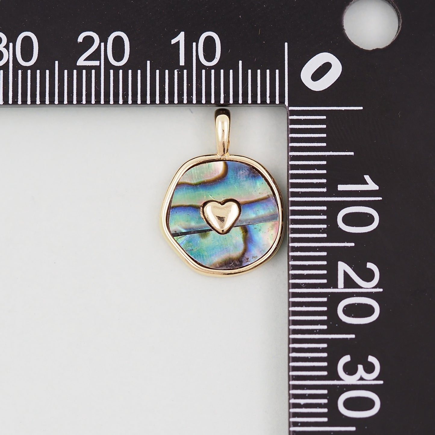 Gold Heart Charms,18K Gold Filled Heart Pendant,Heart Charm Bracelet Necklace for DIY Jewelry Making Supply