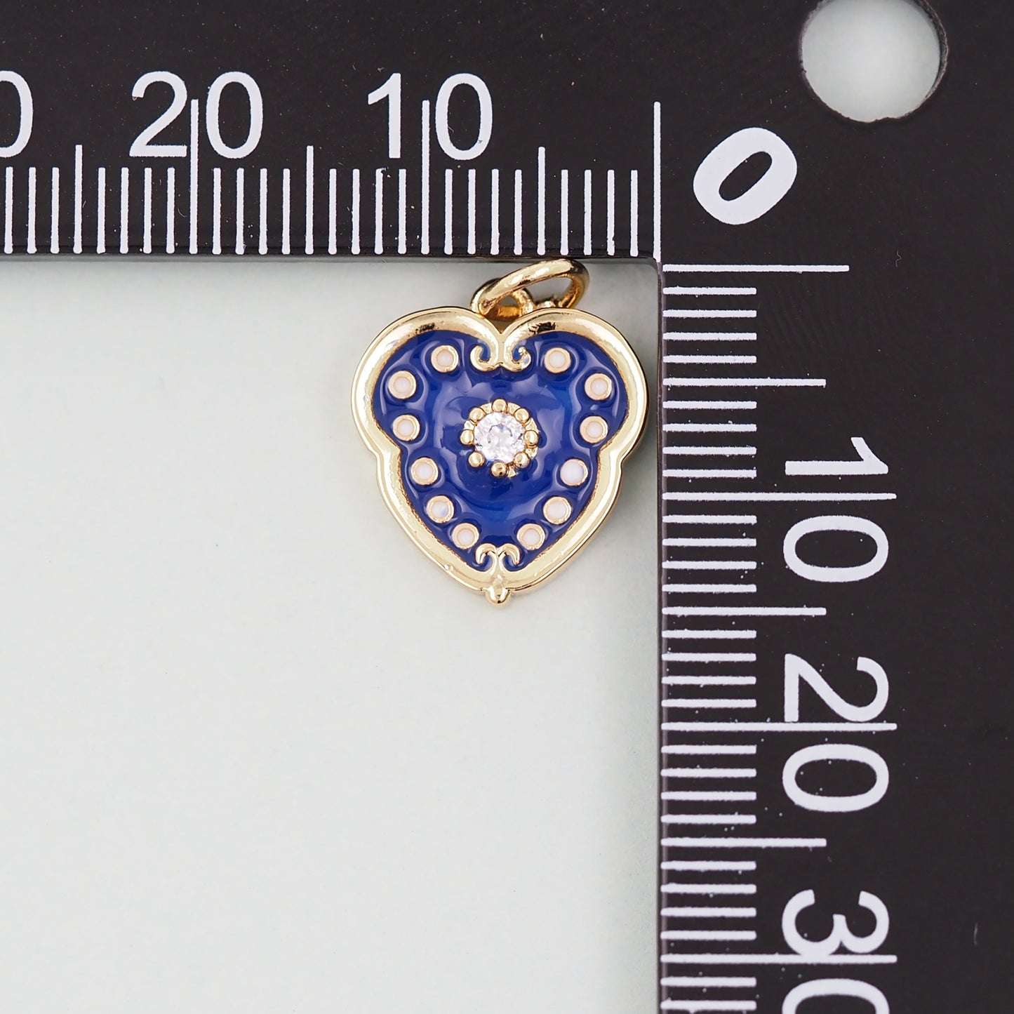 Gold Heart Charms,18K Gold Filled Heart Pendant,Heart Charm Bracelet Necklace for DIY Jewelry Making Supply