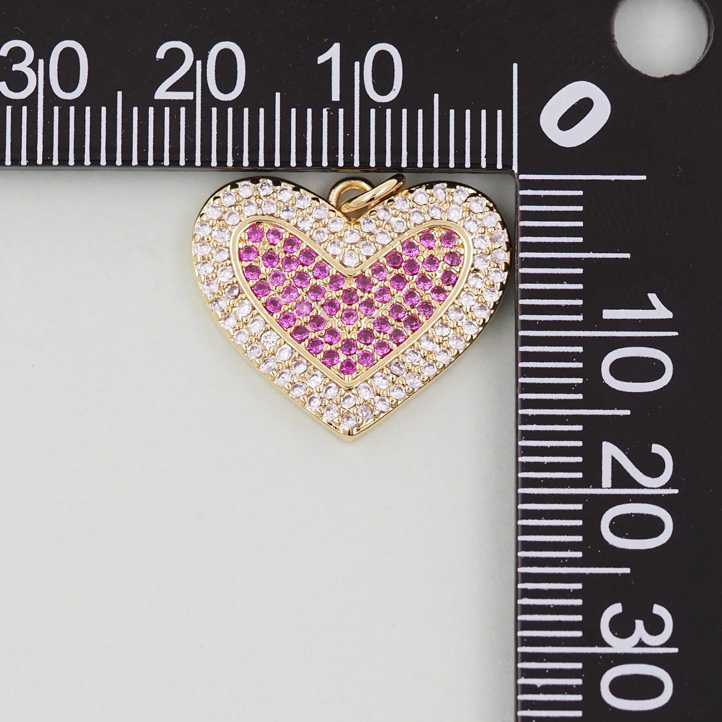 Gold Heart Charms,18K Gold Filled Heart Pendant,Heart Charm Bracelet Necklace for DIY Jewelry Making Supply