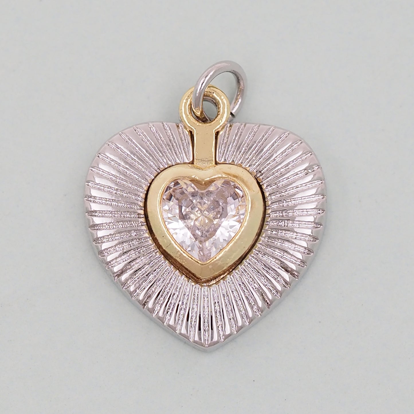 Gold Sacred Heart Charms,18K Gold Filled sacred heart Pendant,sacred heart Charm Bracelet Necklace for DIY Jewelry Making Supply
