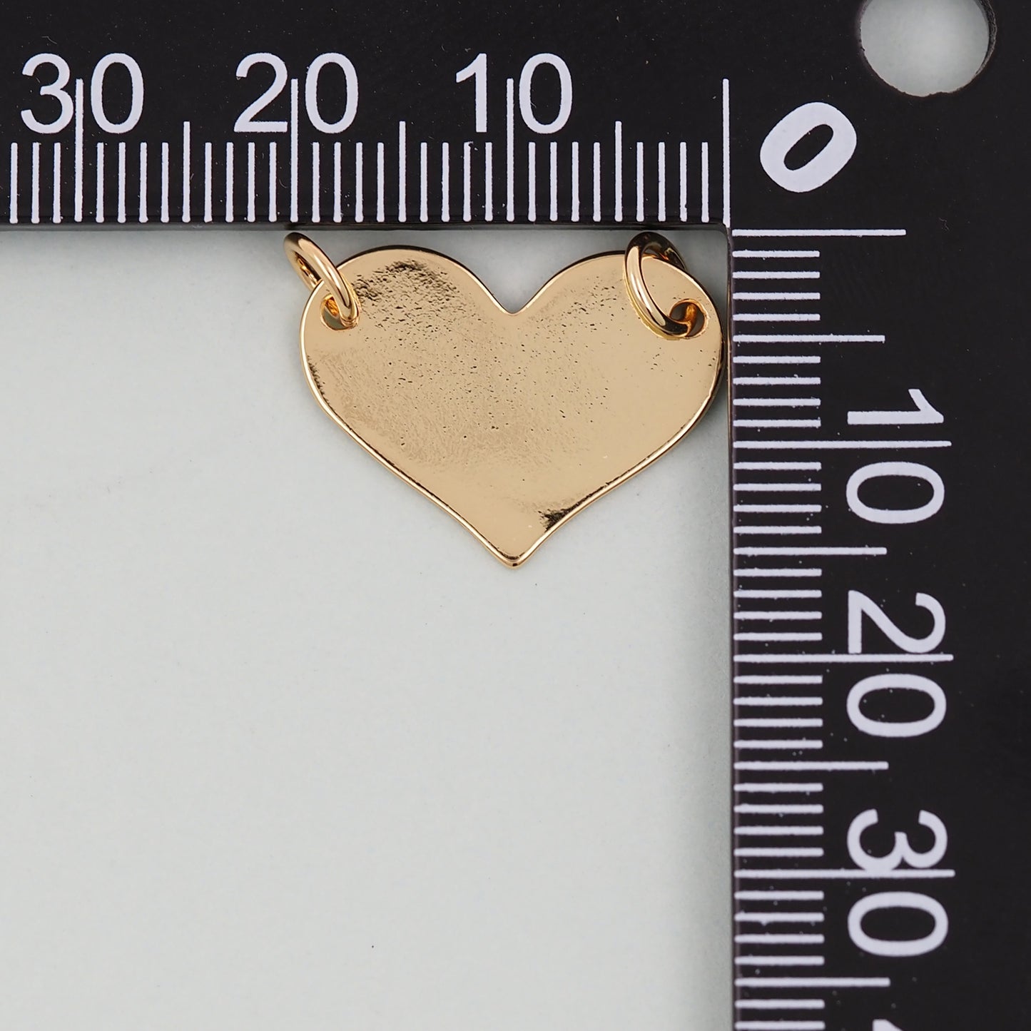 Gold Heart Charms,18K Gold Filled Heart Pendant,Heart Charm Bracelet Necklace for DIY Jewelry Making Supply