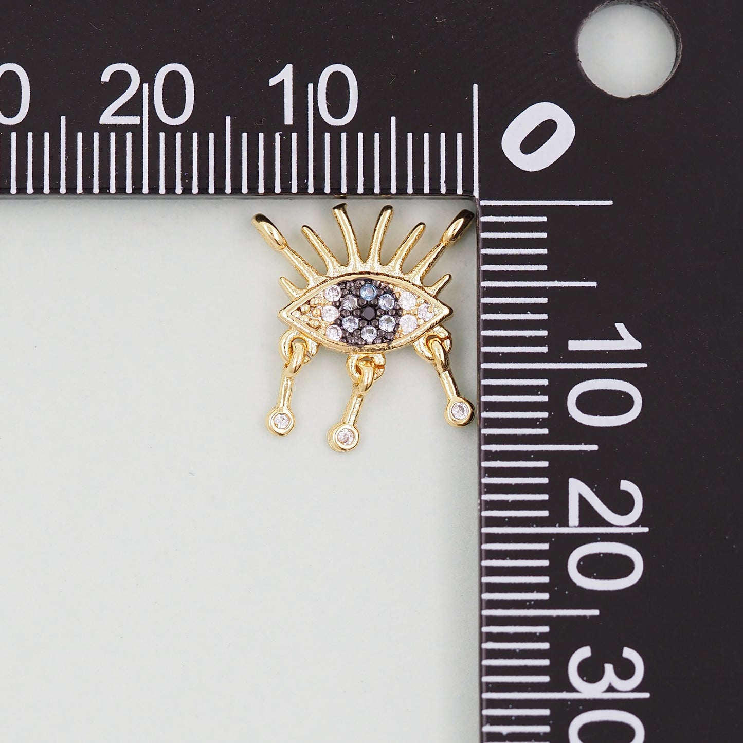 Gold Evil Eye Charms,18K Gold Filled Evil Eye Pendant,Evil Eye Charm Bracelet Necklace for DIY Jewelry Making Supply
