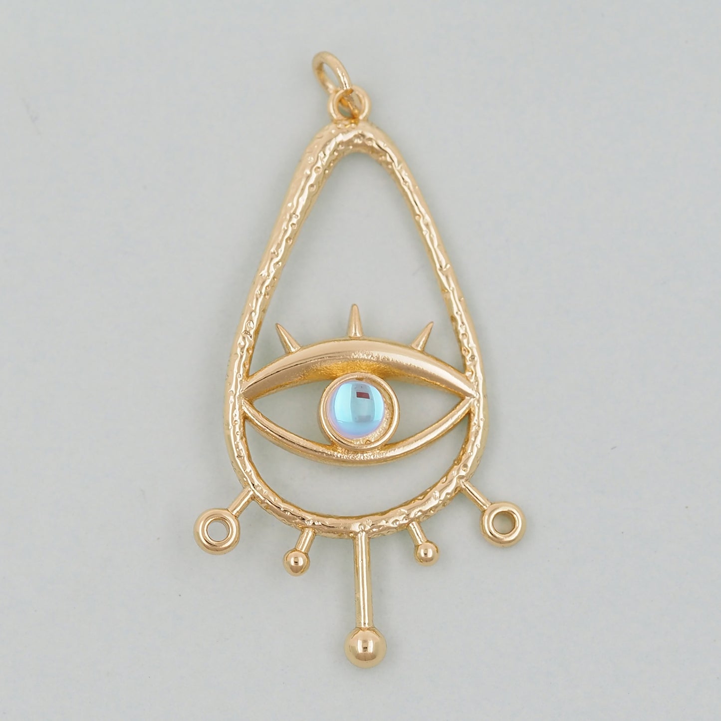 Gold Evil Eye Charms,18K Gold Filled Evil Eye Pendant,Evil Eye Charm Bracelet Necklace for DIY Jewelry Making Supply