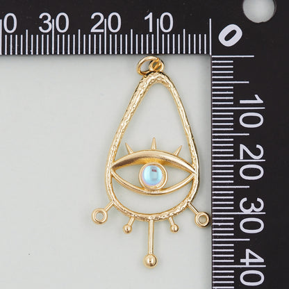 Gold Evil Eye Charms,18K Gold Filled Evil Eye Pendant,Evil Eye Charm Bracelet Necklace for DIY Jewelry Making Supply