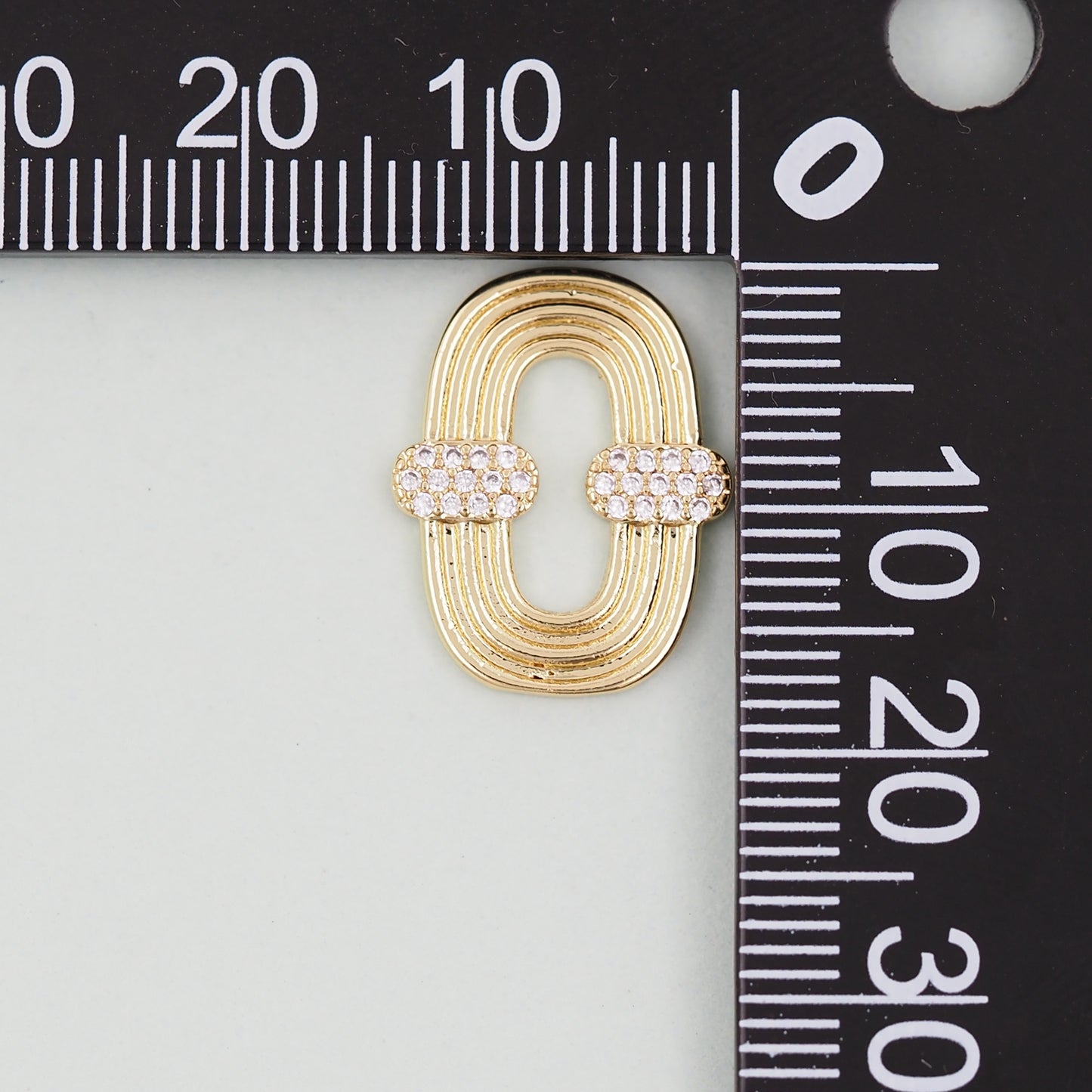 18K Gold Filled Oval Pendant,Oval Charm Bracelet Necklace for DIY Jewelry Making Supply