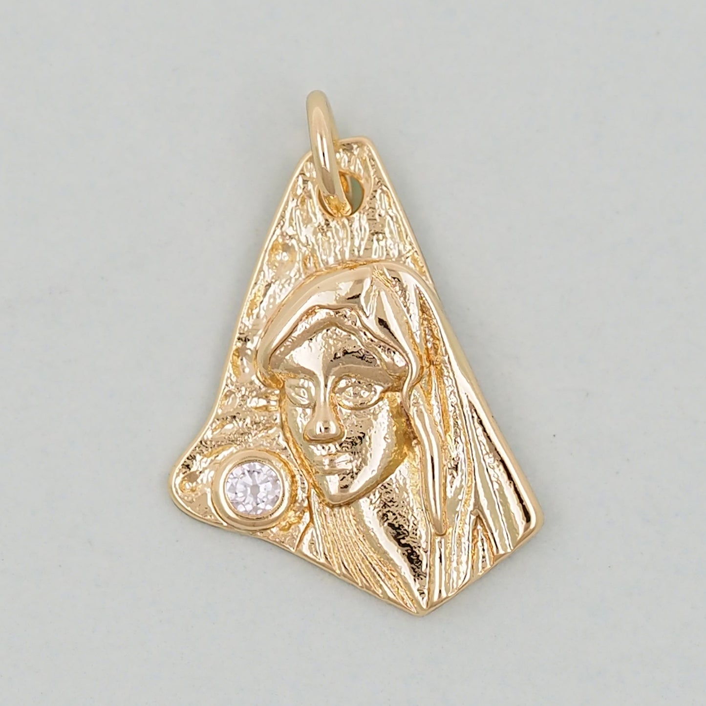 18K Gold Filled Geometric Pendant,Geometric Charm Bracelet Necklace for DIY Jewelry Making Supply