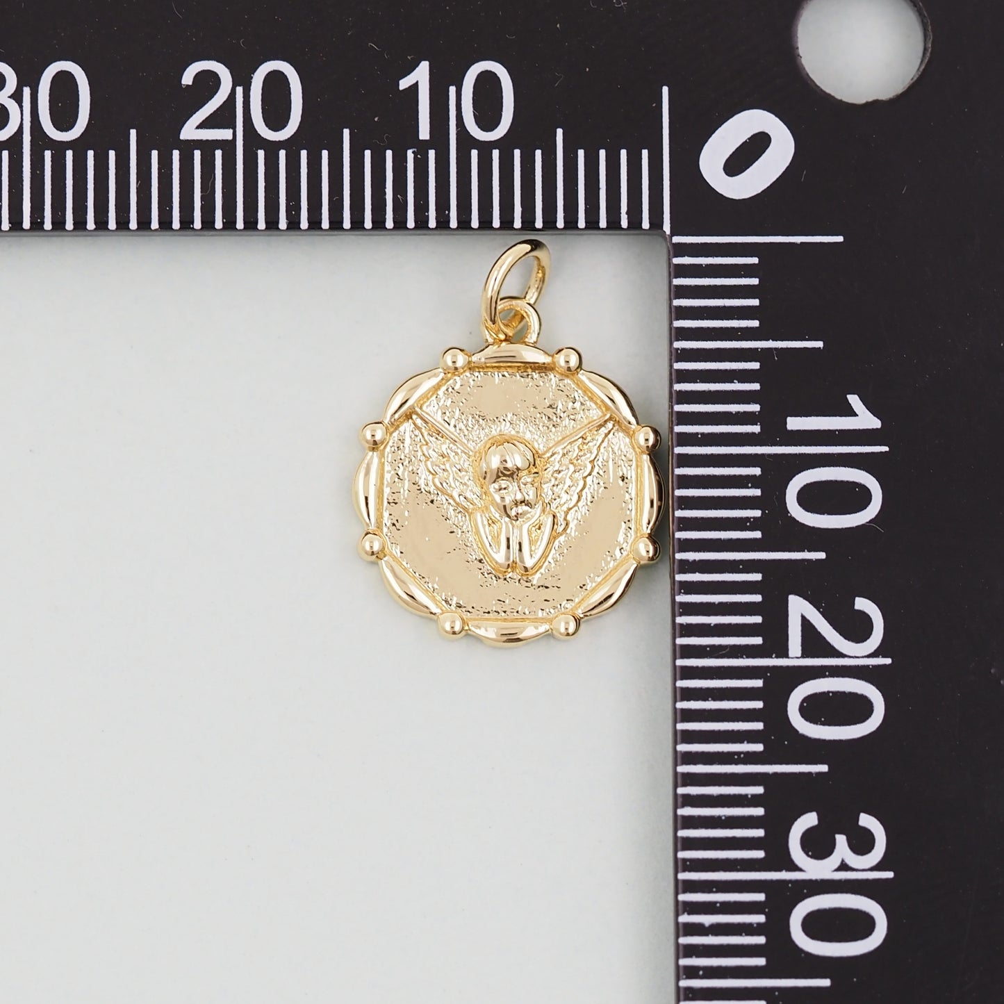 Gold Angel Charms,18K Gold Filled Angel Pendant,Angel Charm Bracelet Necklace for DIY Jewelry Making Supply