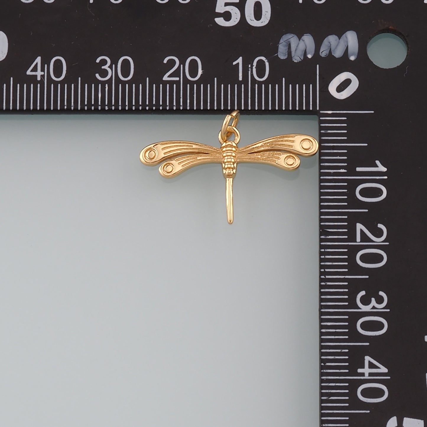 Gold Dragonfly Charms,18K Gold Filled Dragonfly Pendant,Insect Charm Bracelet Necklace for DIY Jewelry Making Supply
