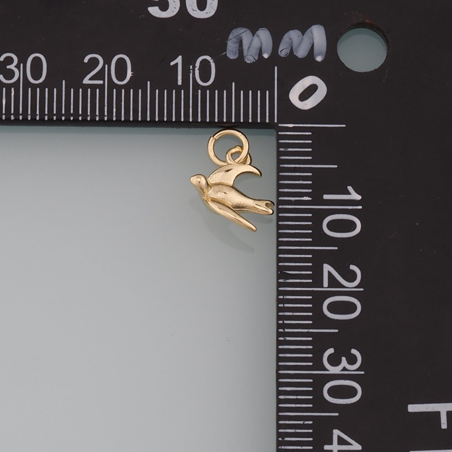 Gold Animal Charms,18K Gold Filled Bird Pendant,Bird Charm Bracelet Necklace for DIY Jewelry Making Supply