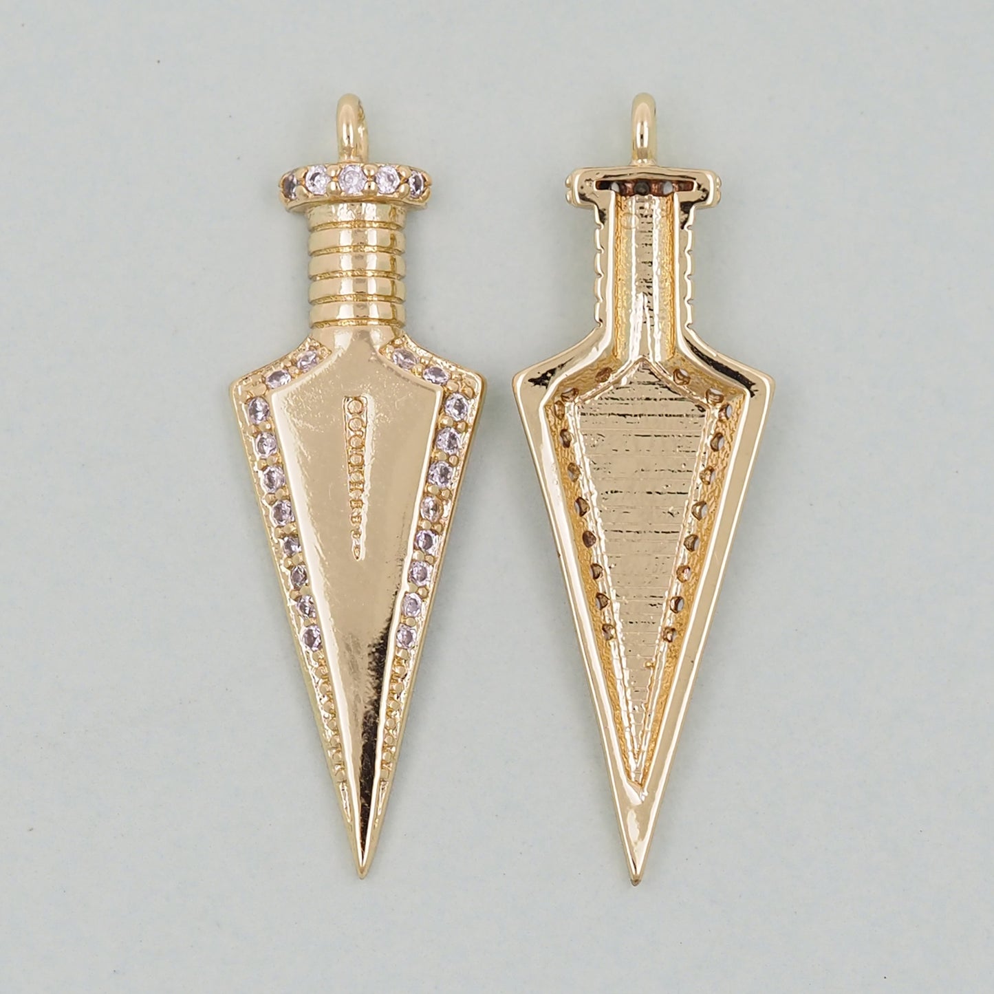 Gold Arrow Charms,18K Gold Filled Arrow Pendant,Arrow Charm Bracelet Necklace for DIY Jewelry Making Supply