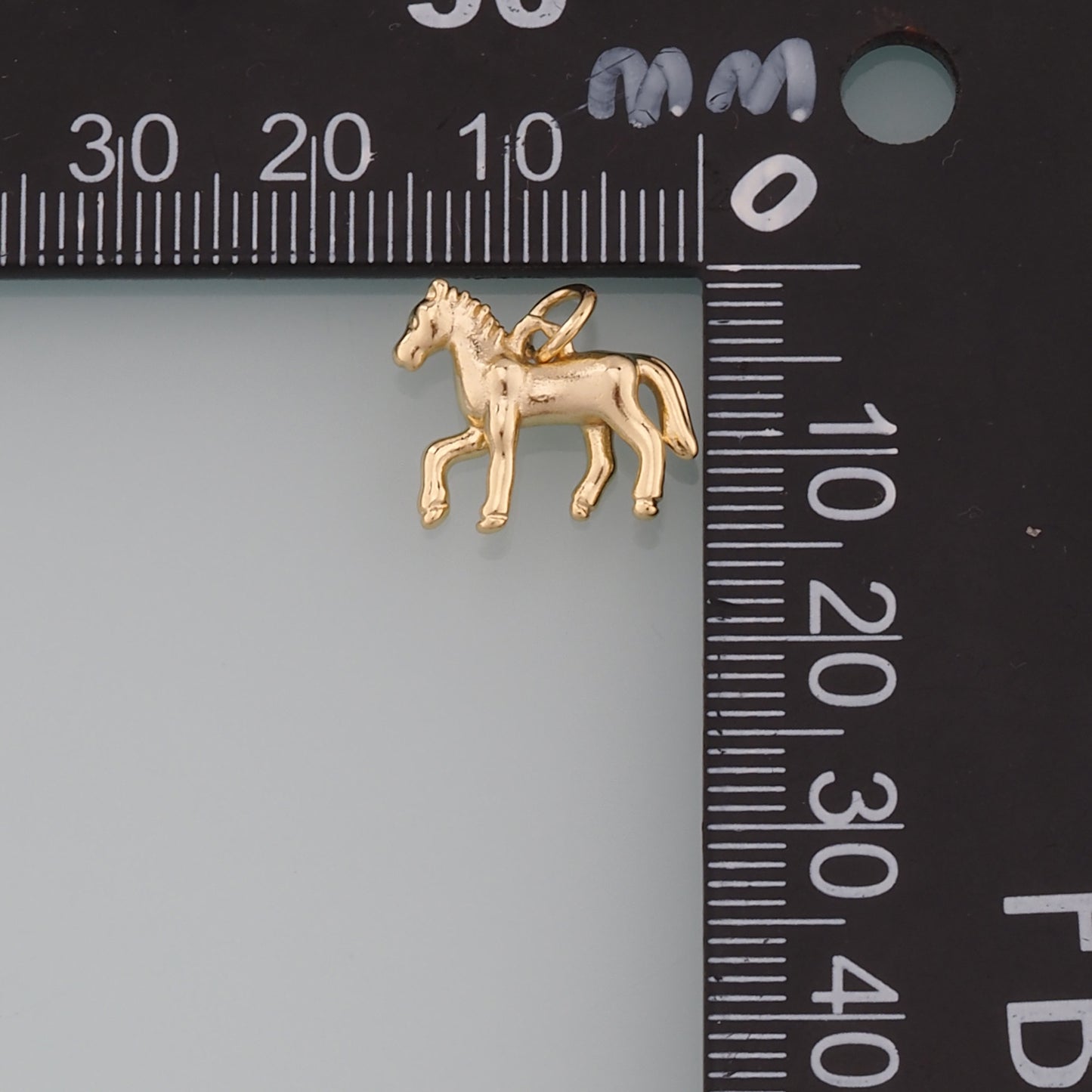 Gold Horse Charms,18K Gold Filled Horse Pendant,Animal Charm Bracelet Necklace for DIY Jewelry Making Supply
