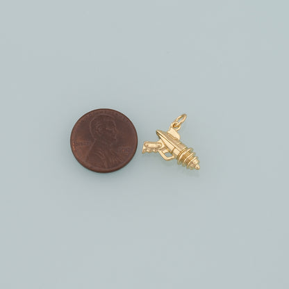 Gold Weapons Charms,18K Gold Filled Laser Gun Pendant,Dianty Gun Charm Bracelet Necklace for DIY Jewelry Making Supply