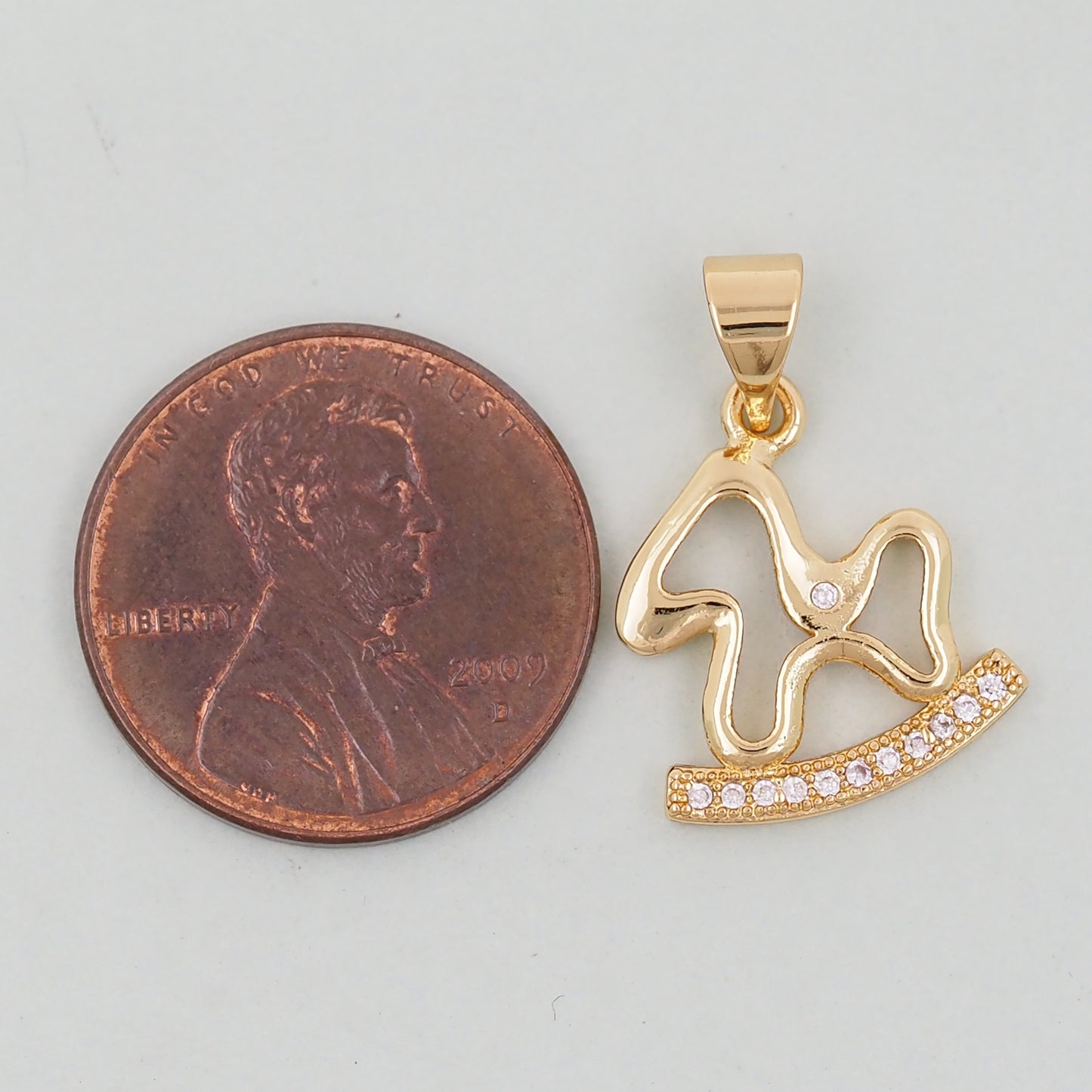 Gold Trojan horse Charms,18K Gold Filled Trojan horse Pendant,Trojan horse Charm Bracelet Necklace for DIY Jewelry Making Supply