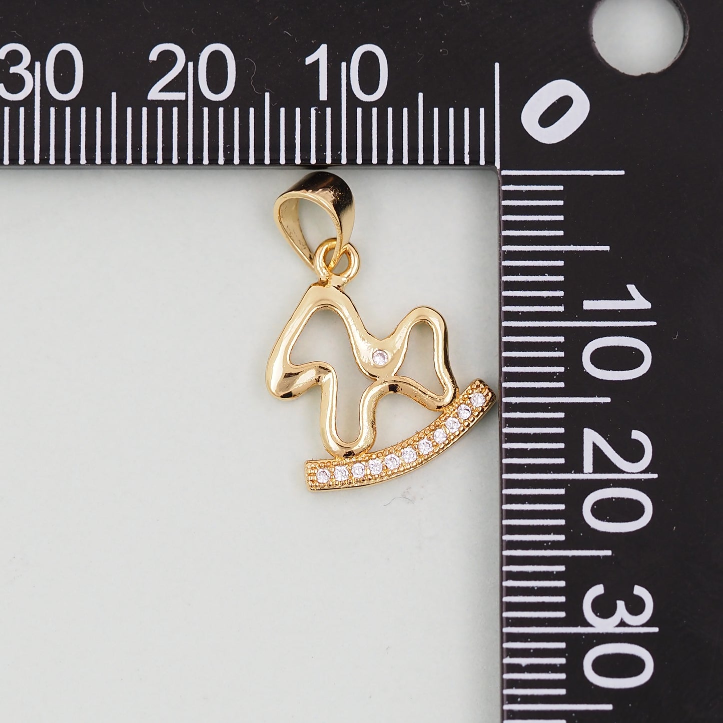 Gold Trojan horse Charms,18K Gold Filled Trojan horse Pendant,Trojan horse Charm Bracelet Necklace for DIY Jewelry Making Supply