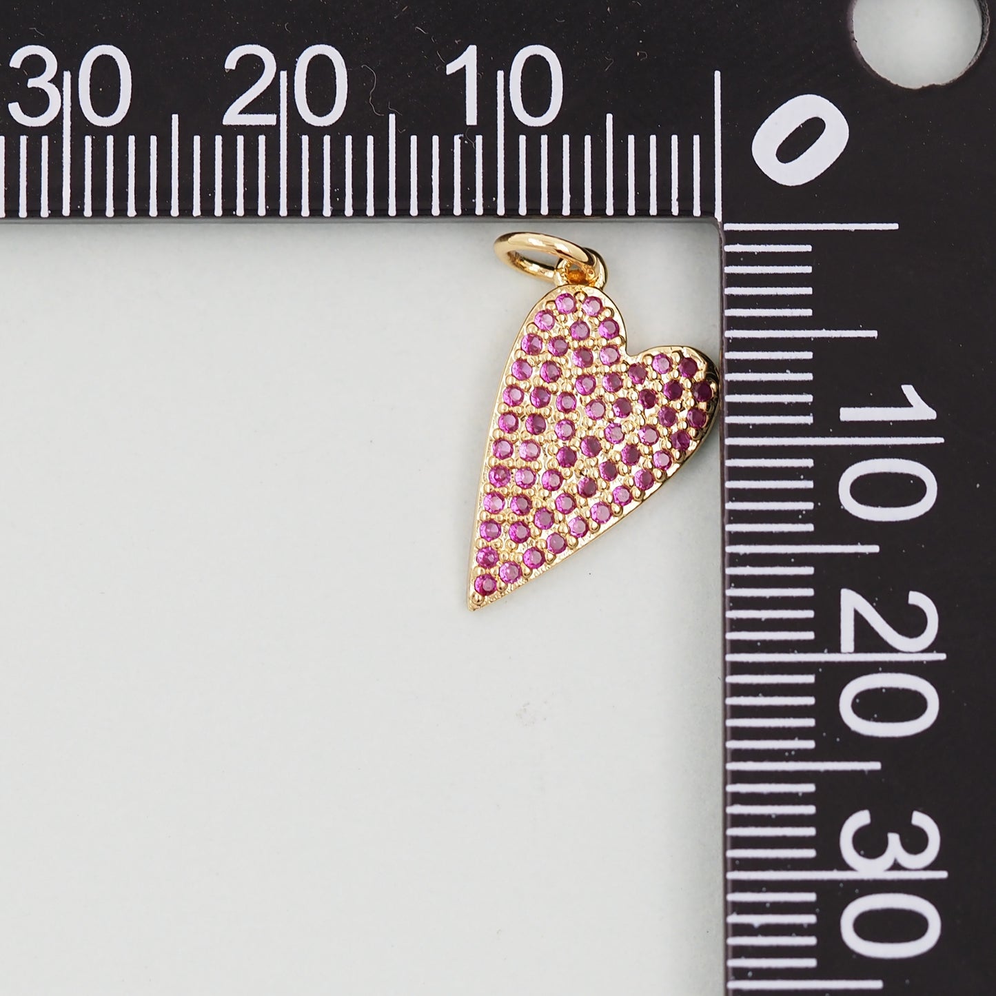Gold Heart Charms,18K Gold Filled Heart Pendant,Heart Charm Bracelet Necklace for DIY Jewelry Making Supply