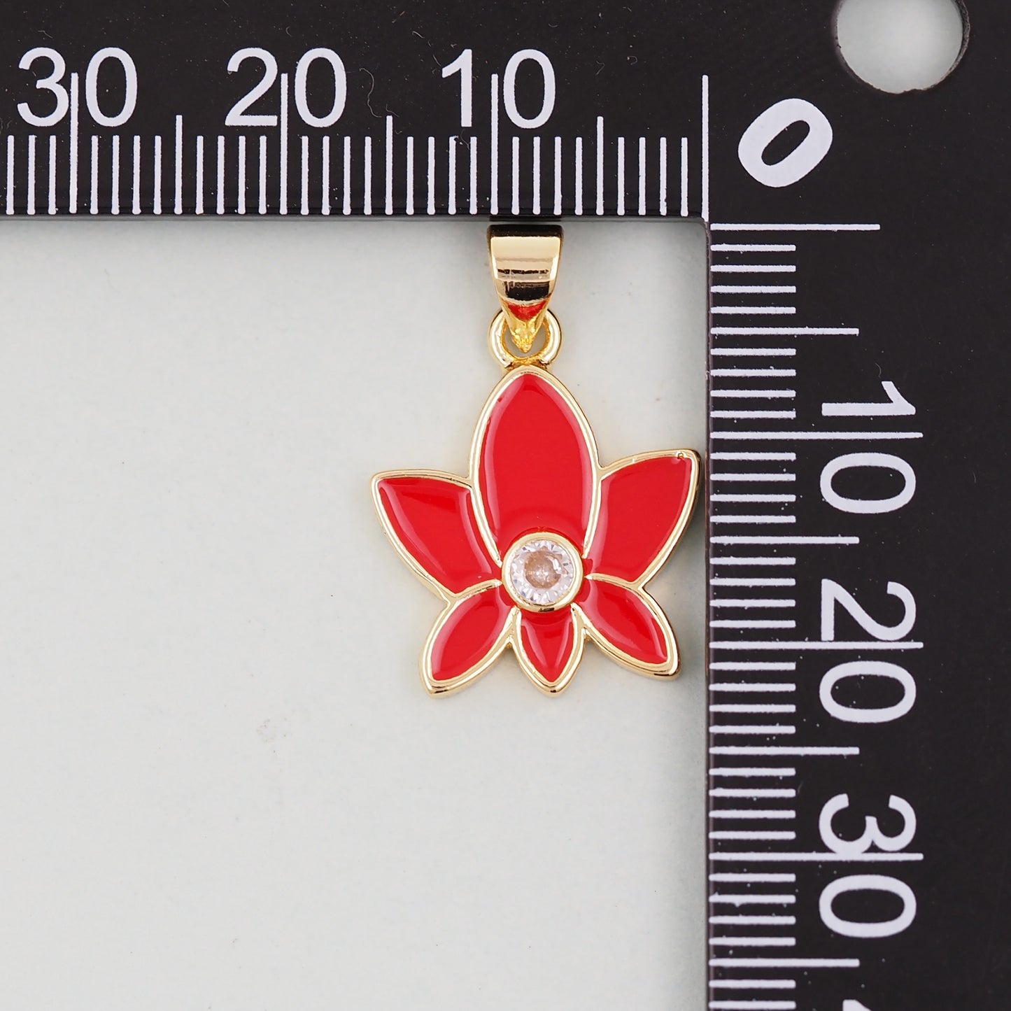Gold Lotus Charms,18K Gold Filled Lotus Pendant,Flower Charm Bracelet Necklace for DIY Jewelry Making Supply