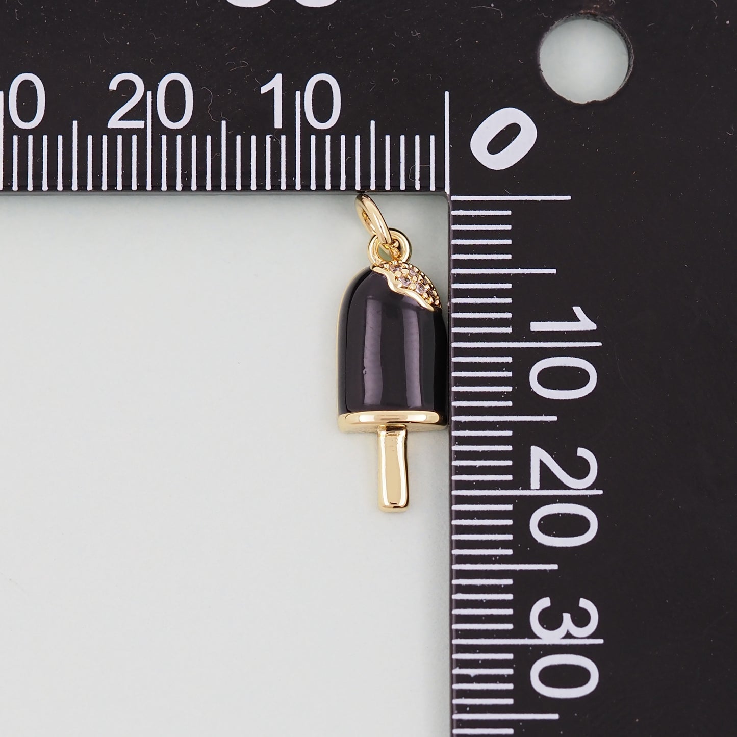 Gold ice cream Charms,18K Gold Filled ice cream Pendant,cute ice cream Charm Bracelet Necklace for DIY Jewelry Making Supply