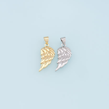 Gold Wings Charms,18K Gold Filled Wings Pendant,Angel Wings Charm Bracelet Necklace for DIY Jewelry Making Supply