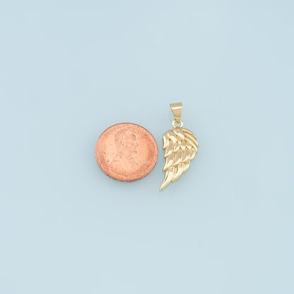 Gold Wings Charms,18K Gold Filled Wings Pendant,Angel Wings Charm Bracelet Necklace for DIY Jewelry Making Supply