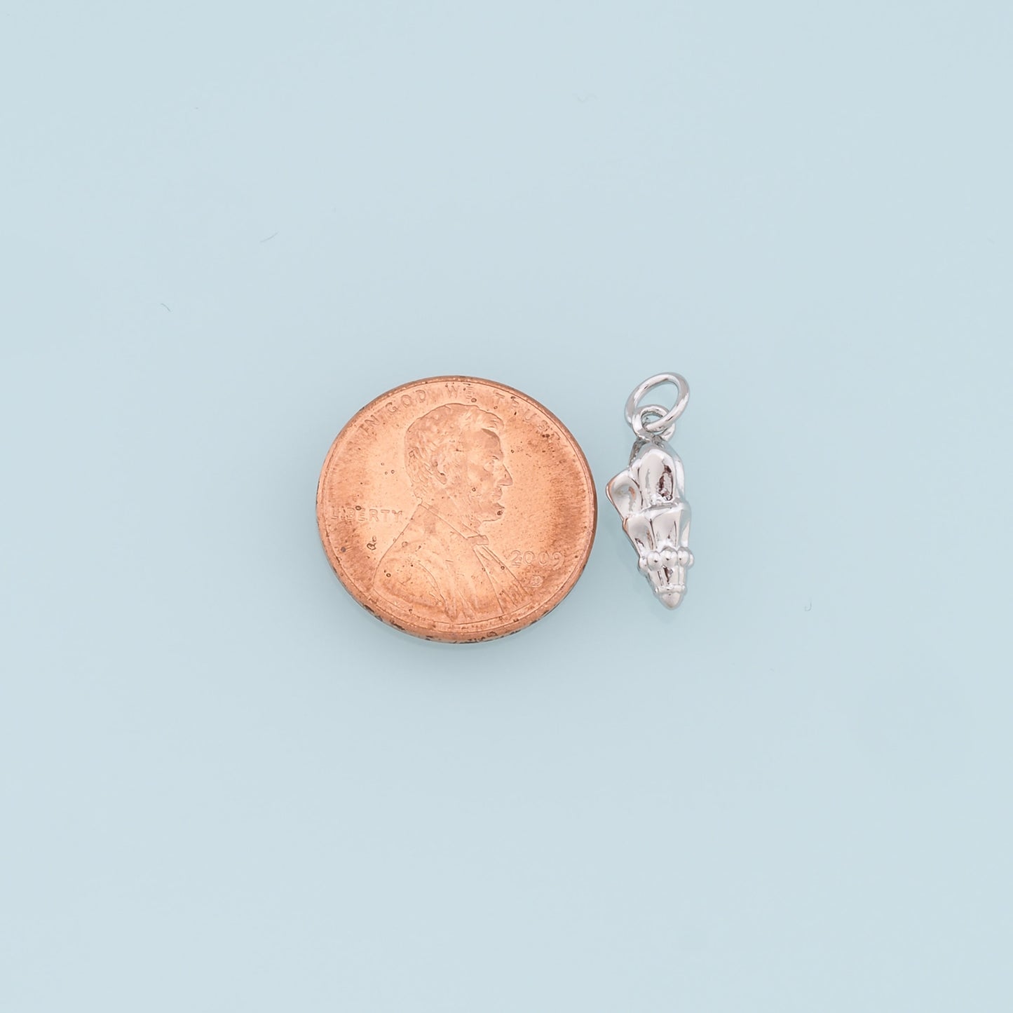 Gold Conch Charms,18K Gold Filled Conch Shell Pendant,Silver Conch Shell Charm Bracelet Necklace for DIY Jewelry Making Supply
