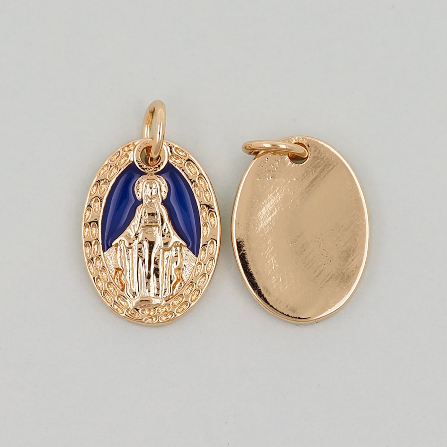 Gold virgin mary Charms,18K Gold Filled virgin mary Pendant,virgin mary Charm Bracelet Necklace for DIY Jewelry Making Supply