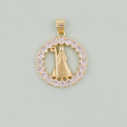 Gold virgin mary Charms,18K Gold Filled virgin mary Pendant,virgin mary Charm Bracelet Necklace for DIY Jewelry Making Supply